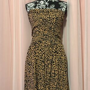 Target Strapless Animal Print Dress
